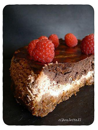 recette CHEESECAKE CHOCOLAT FRAMBOISE