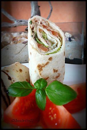 recette WRAPS ou TORTILLA AU THON (TUNA WRAPS / SANDWICH)