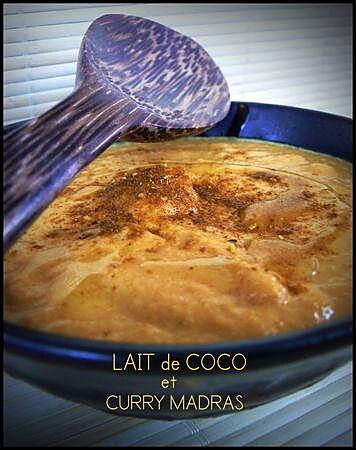 recette VELOUTE DE CAROTTES au LAIT DE COCO et CURRY MADRAS