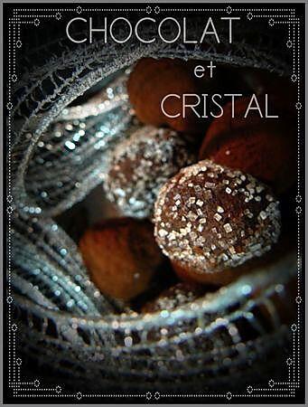 recette TRUFFES "légères" CHOCOLAT / CAFE habillées de CRISTAL