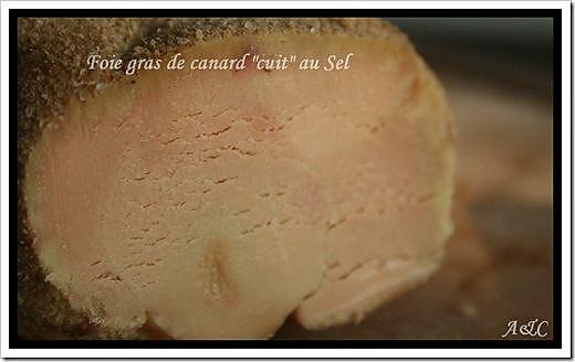 recette **Préparer du foie Gras s'en se prendre la tête : simplement "cuit" au sel (sans cuisson)**