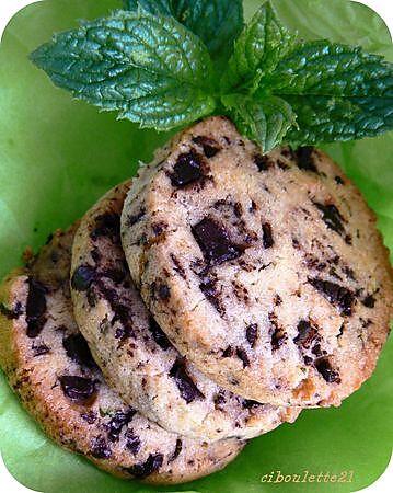 recette SABLES CHOCO-MENTHE