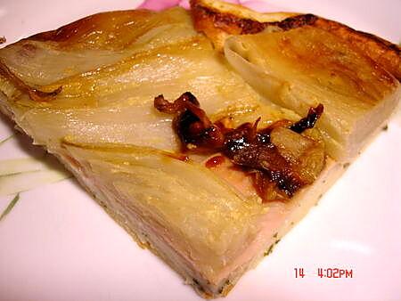 recette Tatin d'endive au miel de fleurs