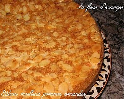 recette Gâteau moelleux aux pommes et amandes