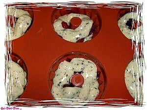 recette Muffins framboises / chocolat