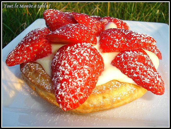 recette Tartelettes aux fraises façon Saint Honoré