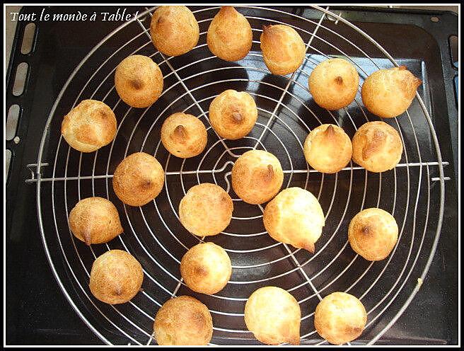 recette mini choux farcis à l'avocat et saumon fumé à l'aneth en amuses-bouche