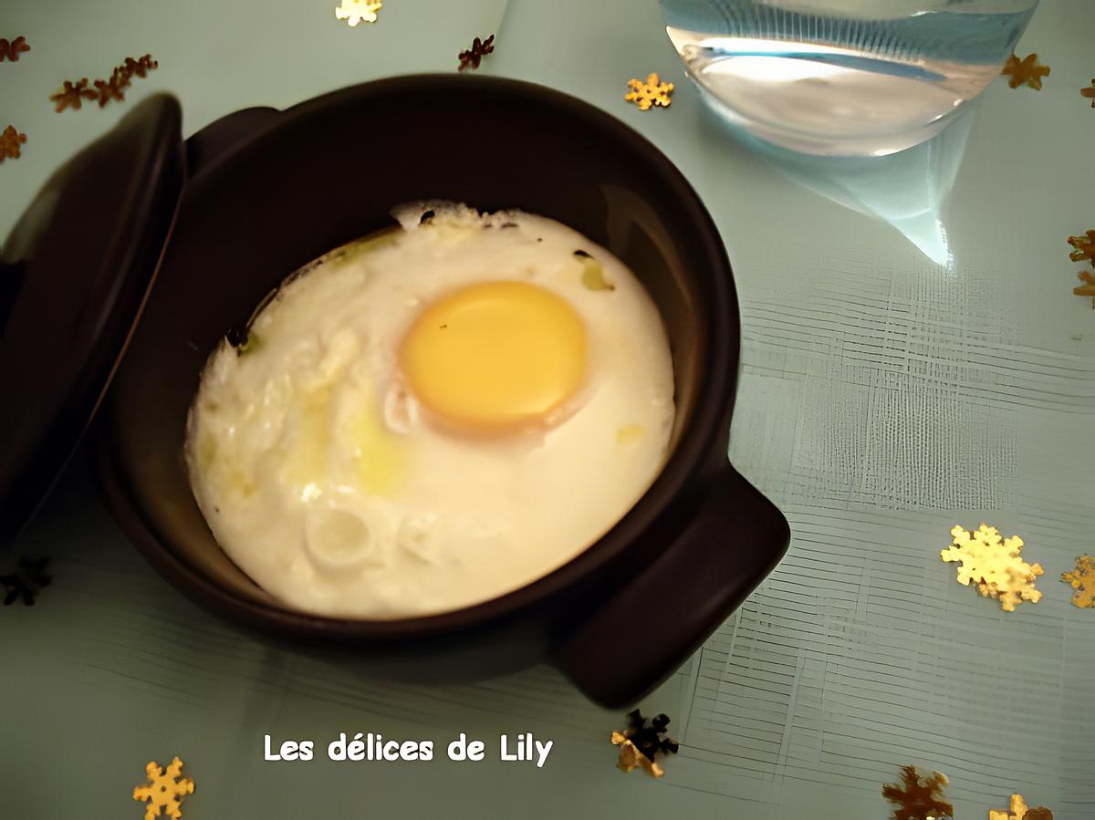 recette Oeuf cocotte au saumon