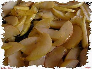 recette Galette des rois Pommes caramélisées / noisettes