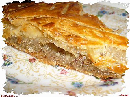 recette Galette des rois Pommes caramélisées / noisettes