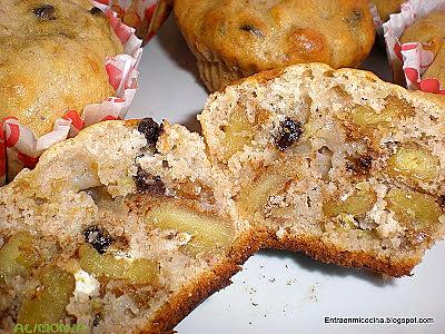 recette MADELEINES NOIX-BANANES-CHOCOLAT