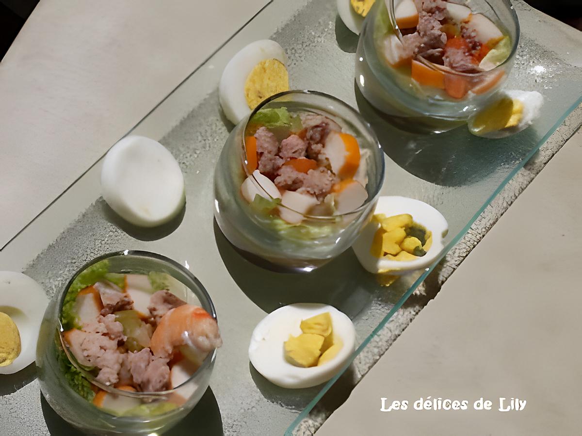 recette Salade fraîcheur au verre