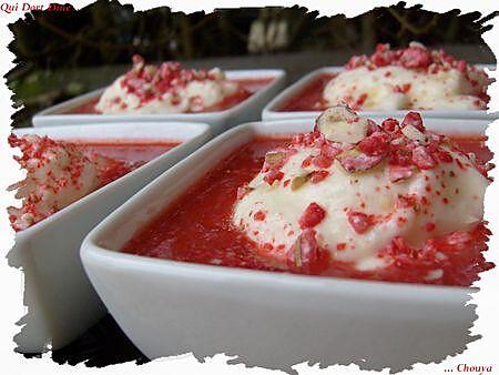 recette Ooo Soupe de fraises & mousse fromage blanc ooO