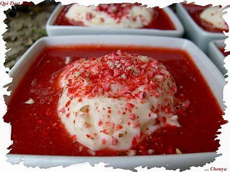 recette Ooo Soupe de fraises & mousse fromage blanc ooO
