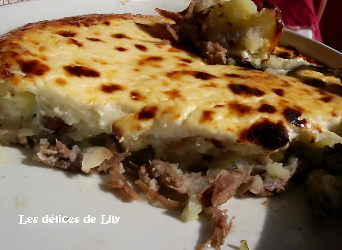 recette Hachis Parmentier au canard et aux noisettes