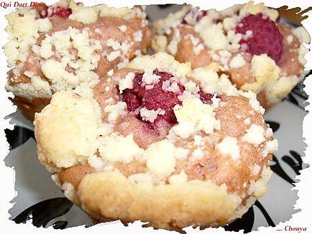 recette Ooo Moelleux tout framboise chapeau de crumble ooO