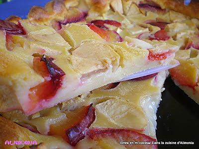 recette TARTE POMME-PRUNES ROUGES