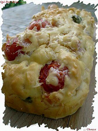 recette Ooo Cake tomates cerises, blanc de dinde, olives vertes ooO