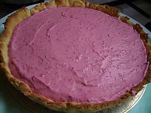 recette Tarte " Bavaroise " à la Framboise, sur Lit de Citron