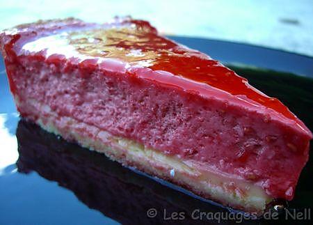 recette Tarte " Bavaroise " à la Framboise, sur Lit de Citron