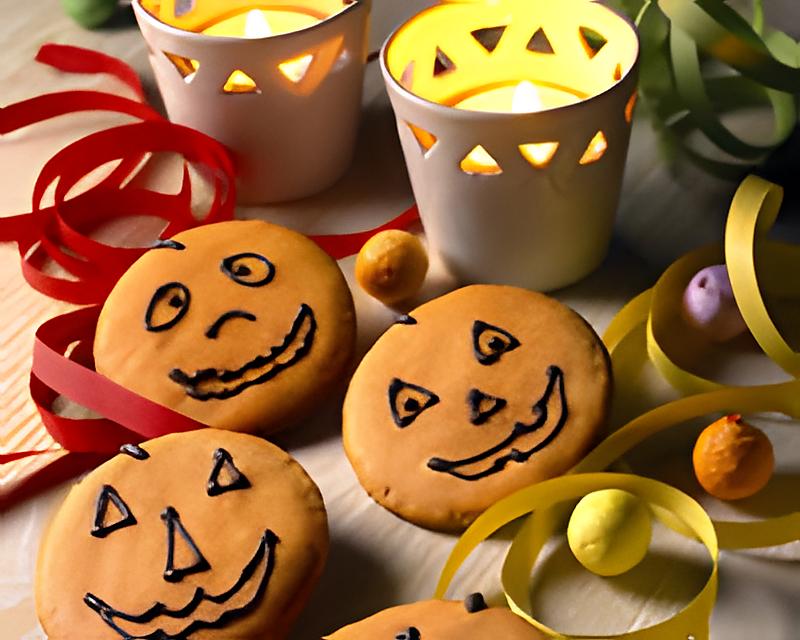 recette Petits biscuits d'halloweeen