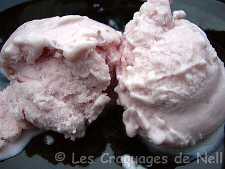 recette Glace au yaourt à la fraise