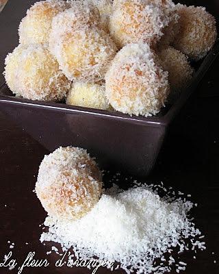 recette Boule de neige : petits gâteaux fondants à la noix de coco