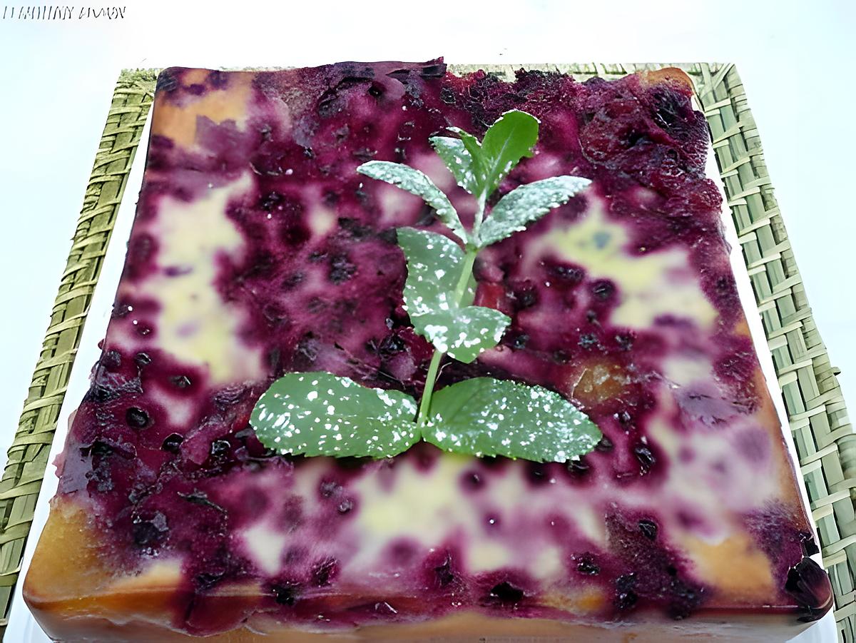 recette clafoutis aux mangues et aux baies de cassis