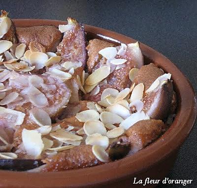 recette Clafoutis aux figues et amandes éffilées