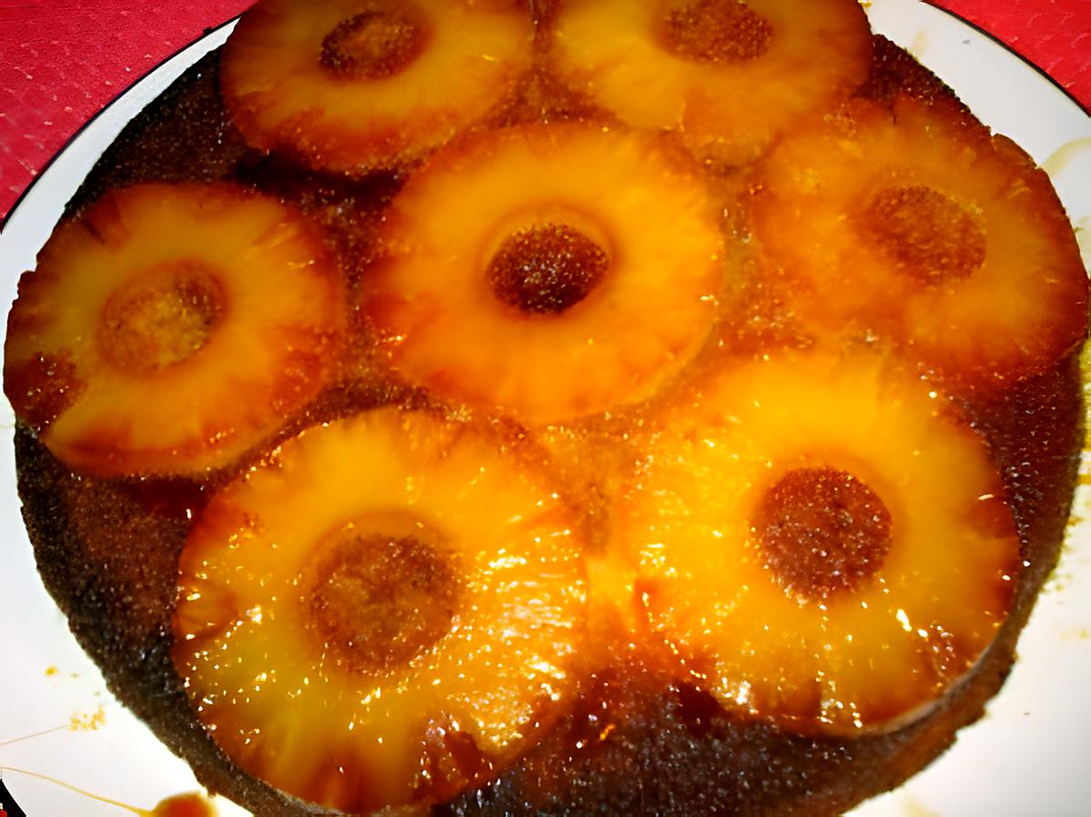 recette Gâteau renversé à l'ananas
