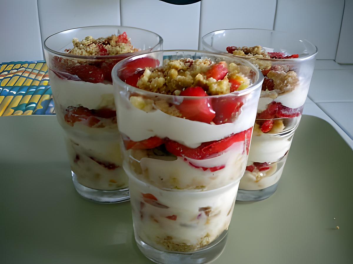 recette Trifle aux fraises