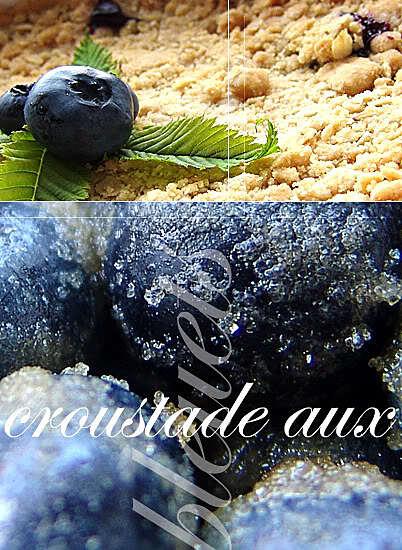 recette Croustade aux bleuets