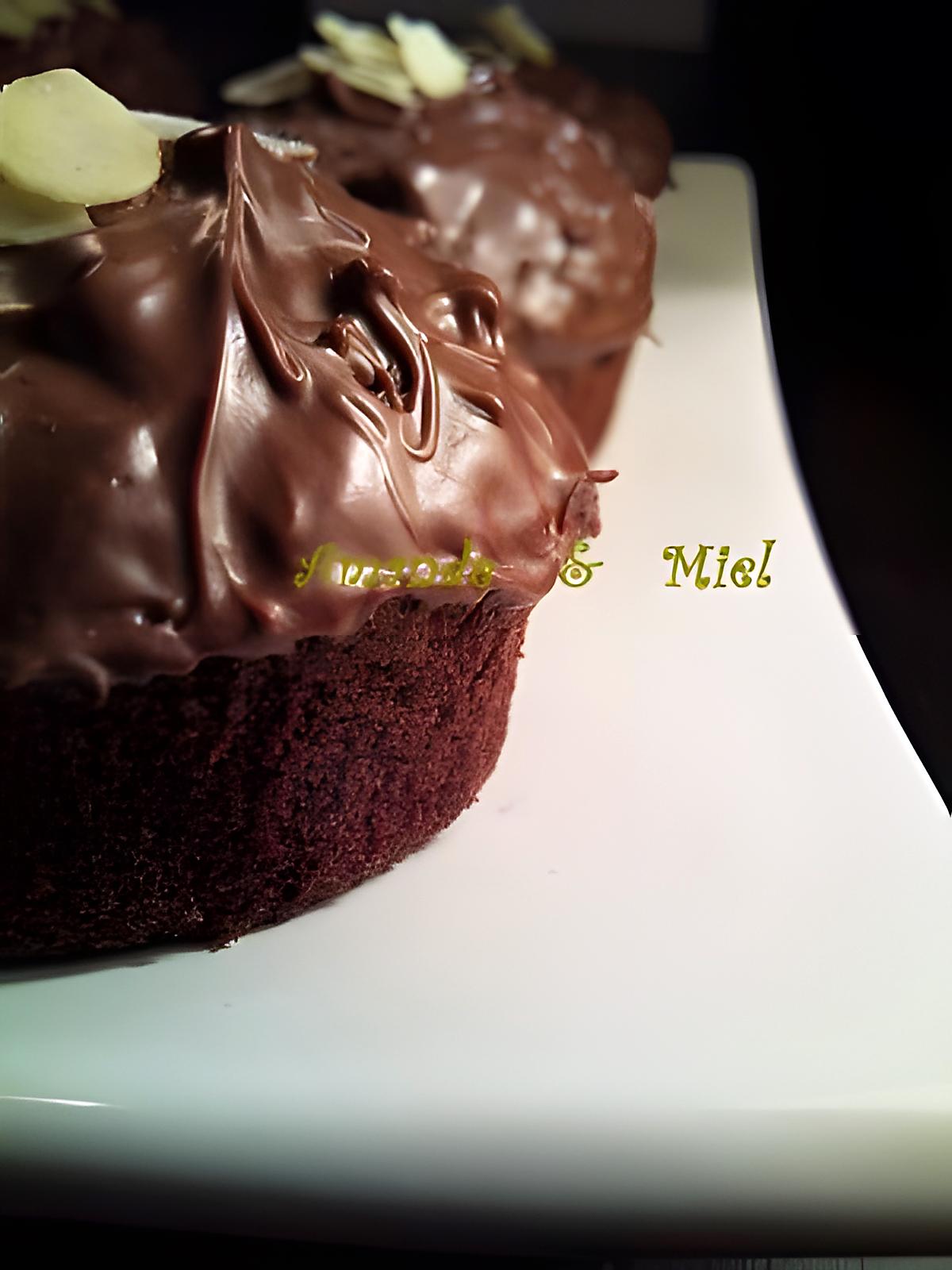 recette MUFFINS CHOCOLAT NOISETTE NUTELLA