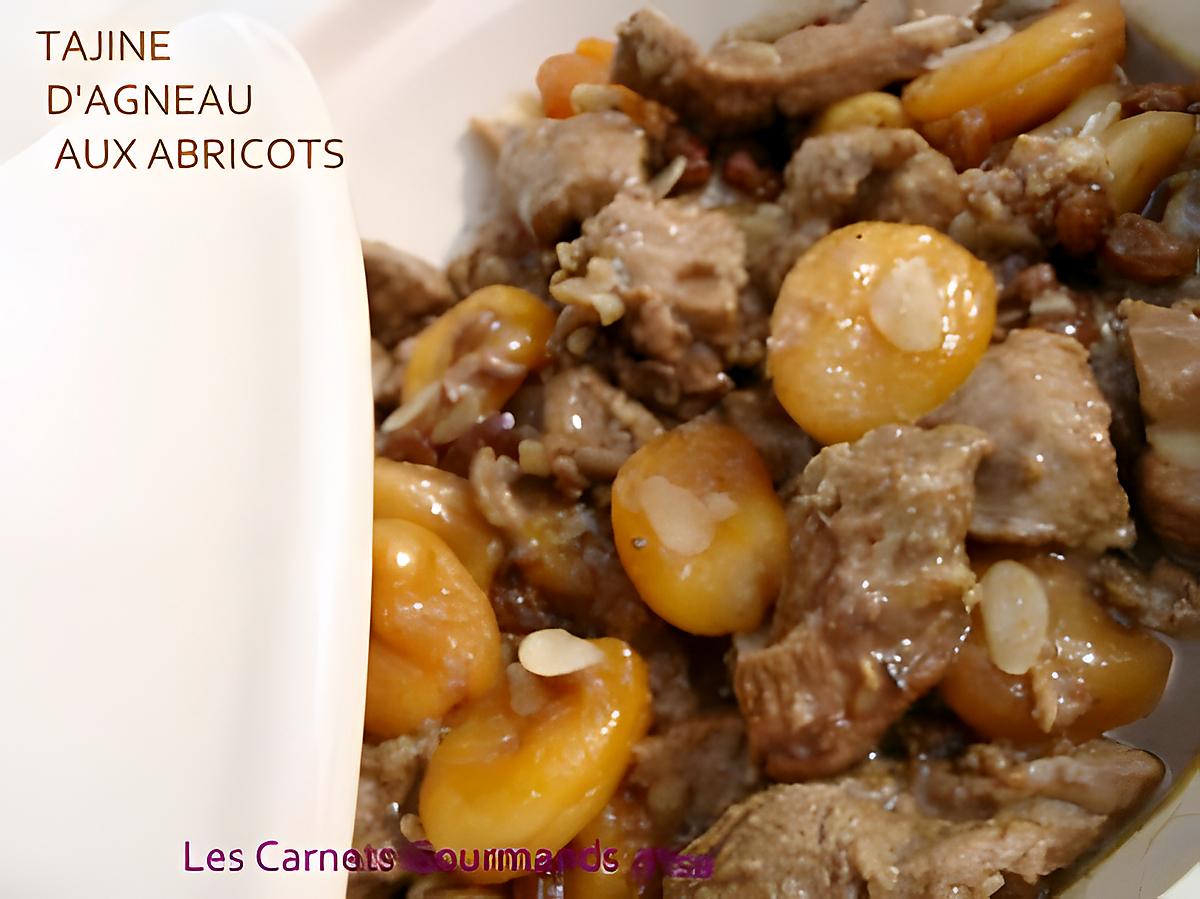 recette TAJINE D'AGNEAU AUX ABRICOTS