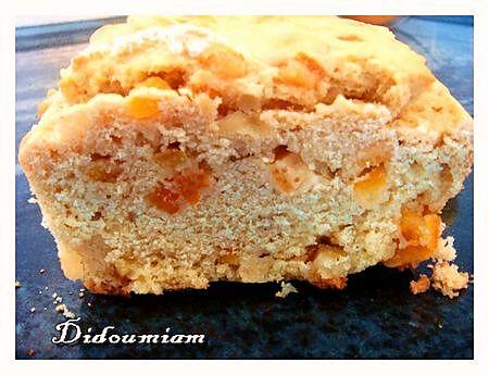 recette Cake au lait de coco & oranges confites