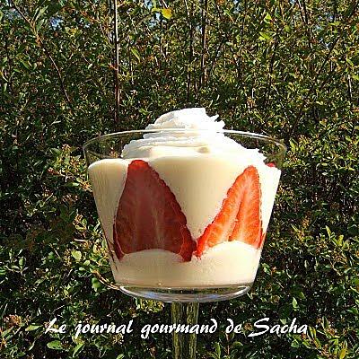 recette Mousse légère mangue et gingembre avec ou sans fraises ....