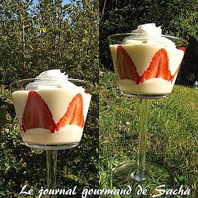 recette Mousse légère mangue et gingembre avec ou sans fraises ....