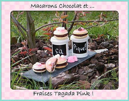 recette Ooo Macarons chocolat & Tagada ® pink ooO