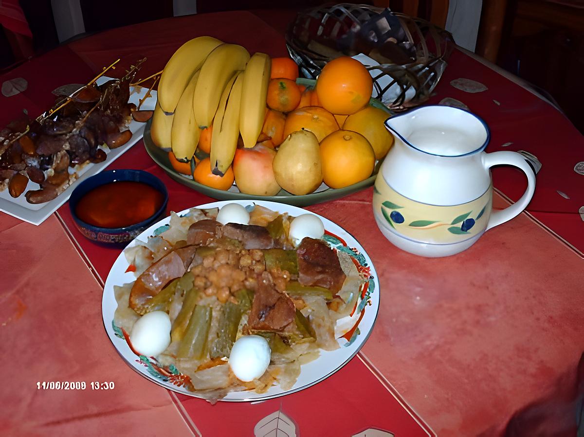 recette chakhchoukha ou(coupe et jette)