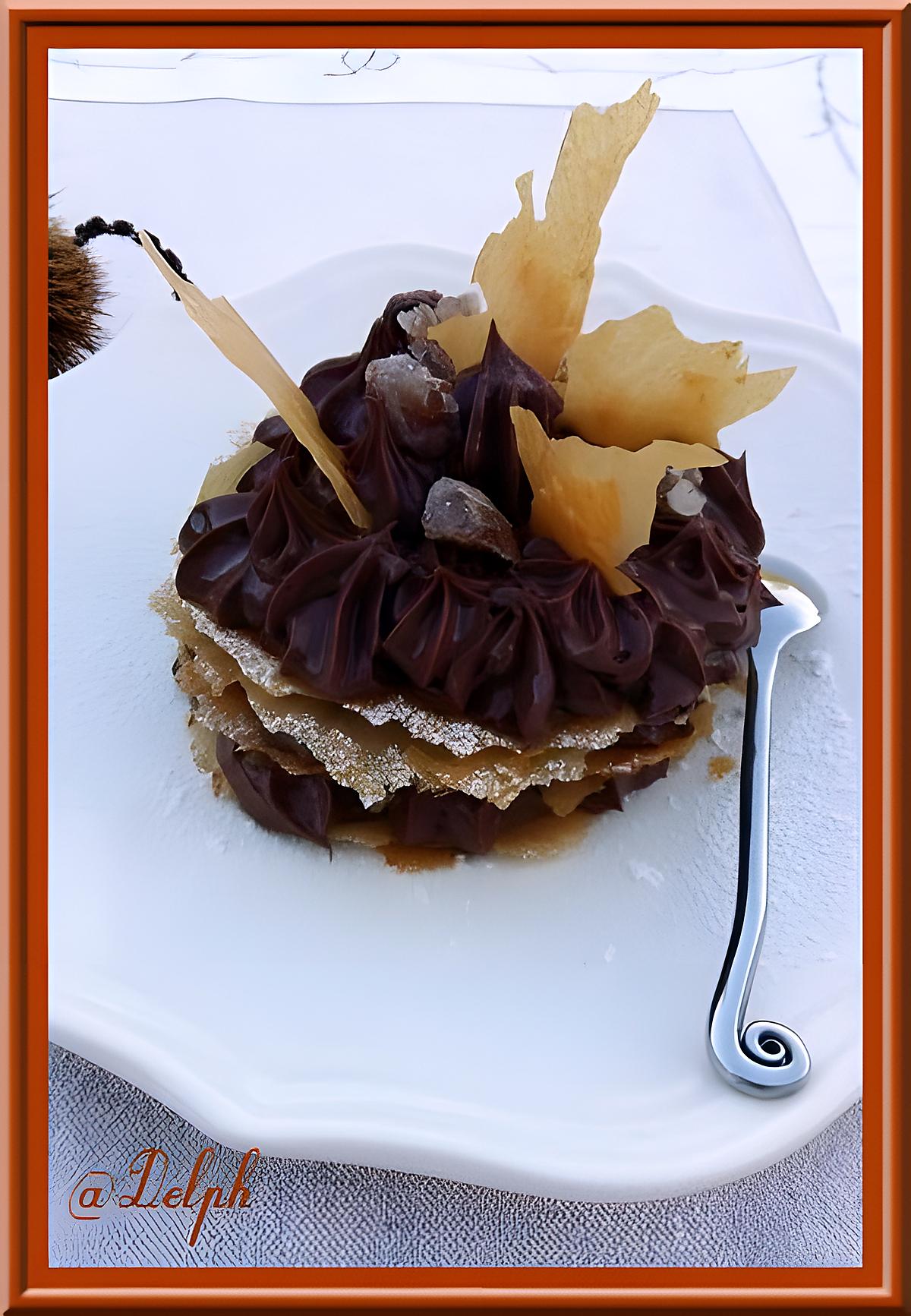 recette Mille-feuilles au chocolat