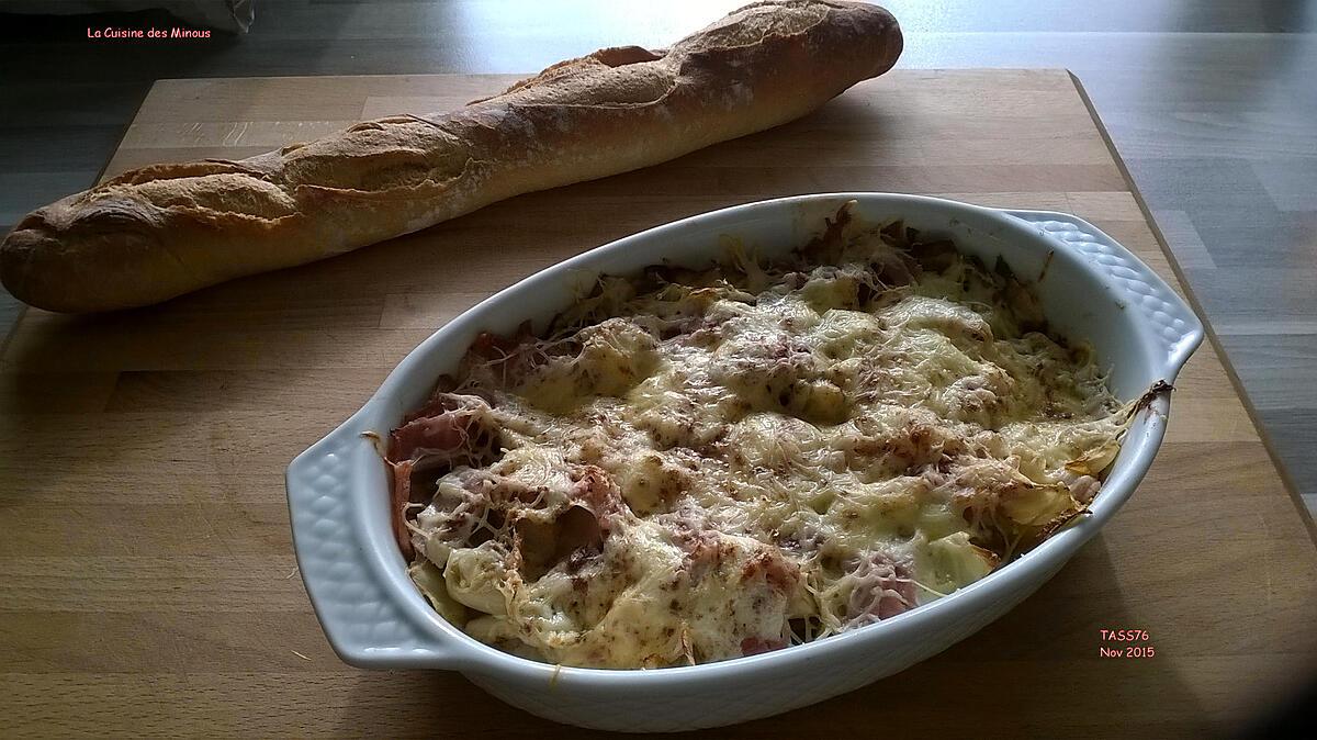 recette Endives au jambon gratinées