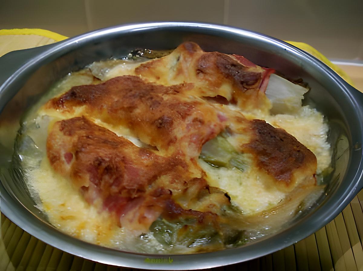 recette endives au gratin