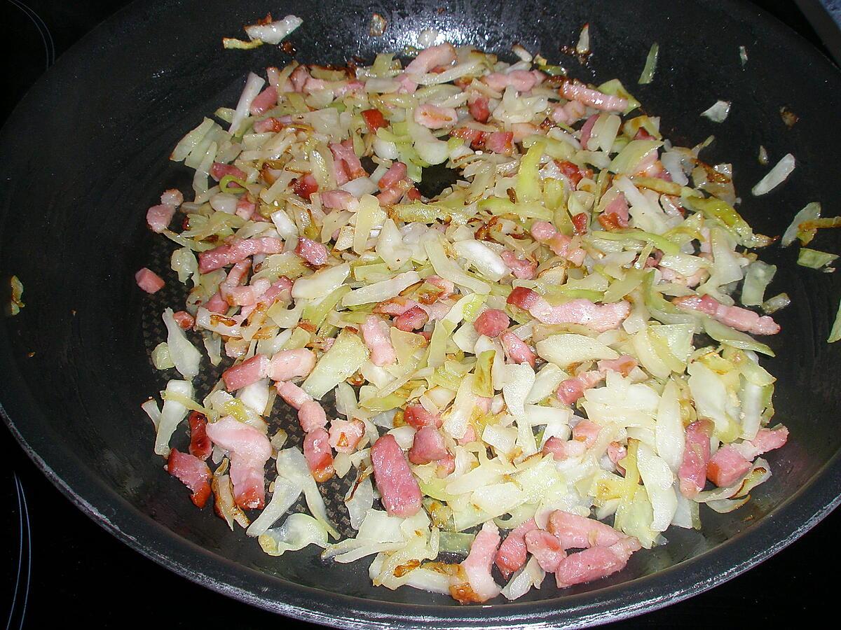 recette Galette de chou aux lardons et ses pickles de gingembre