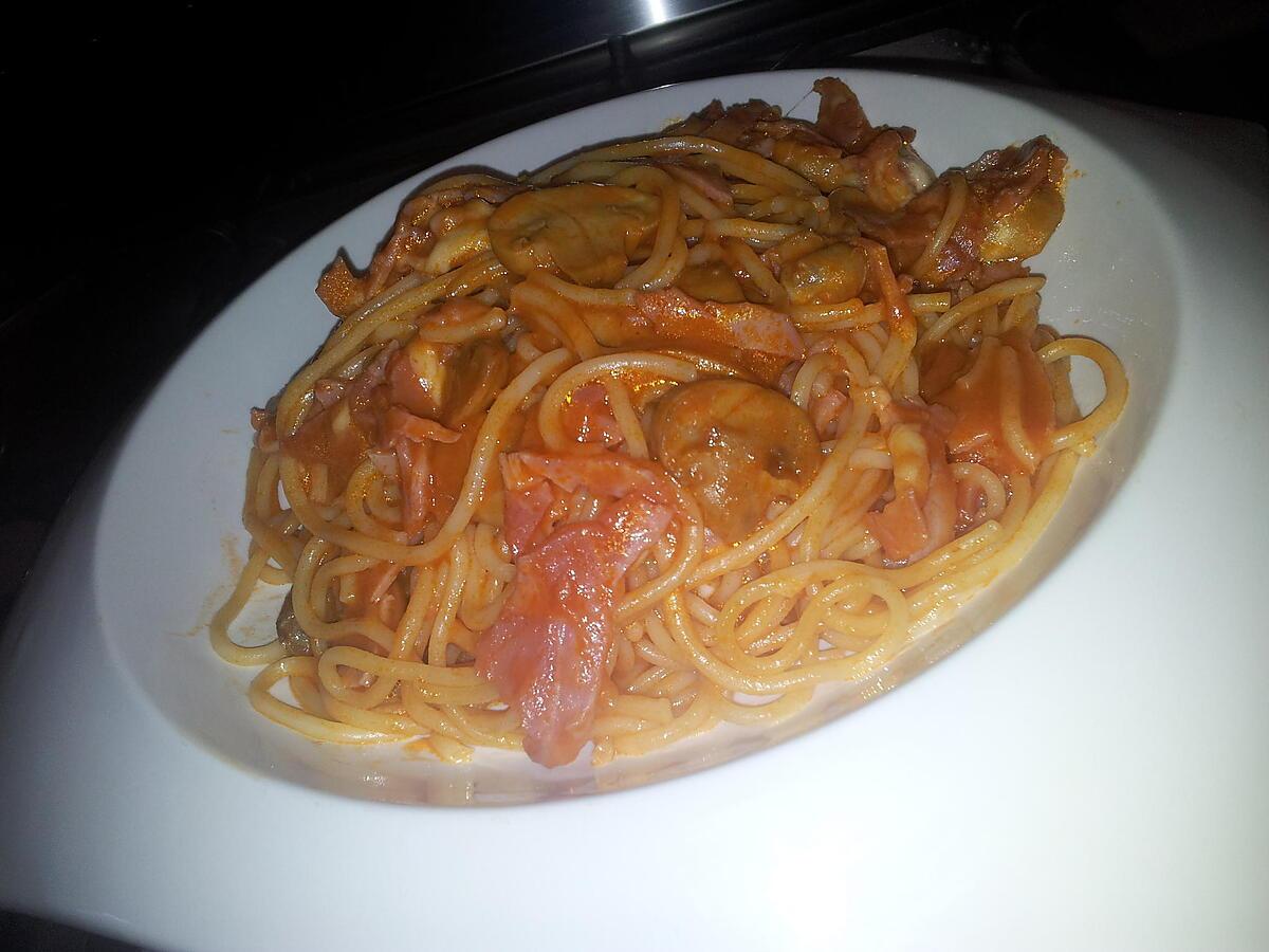 recette Spaghettis à la Reine