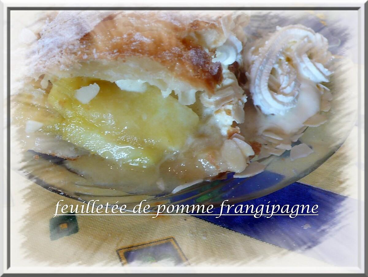 recette feuilletée de pomme frangipagne