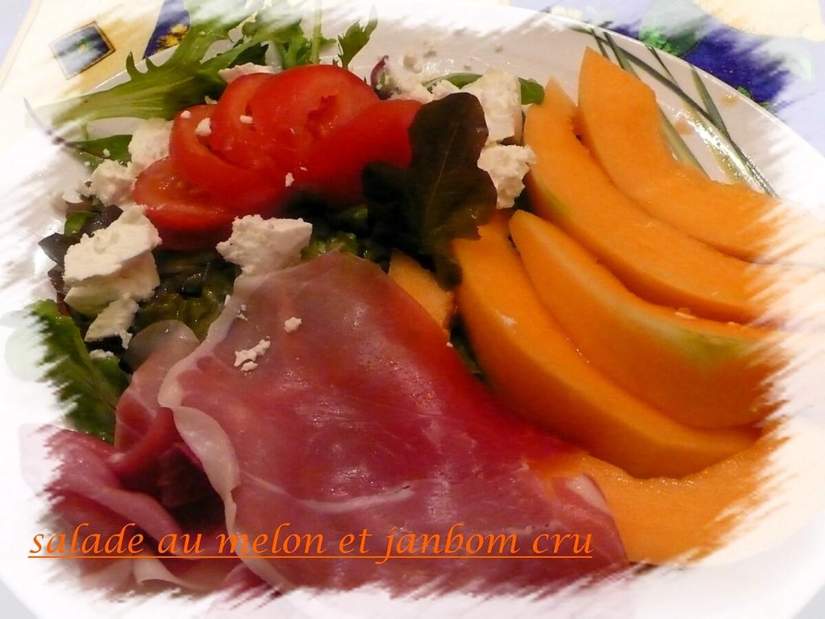 recette salade au melon et jambon