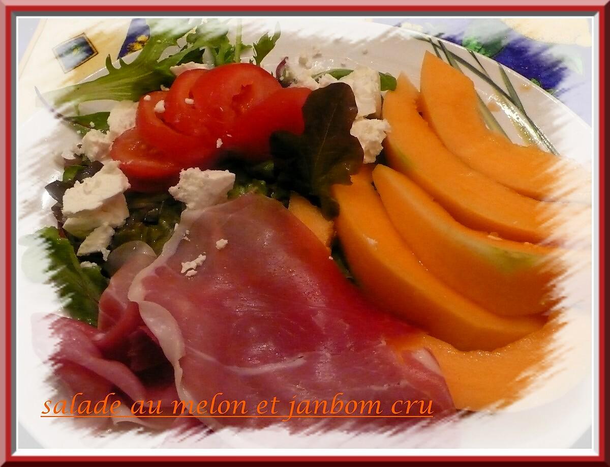 recette salade au melon et jambon