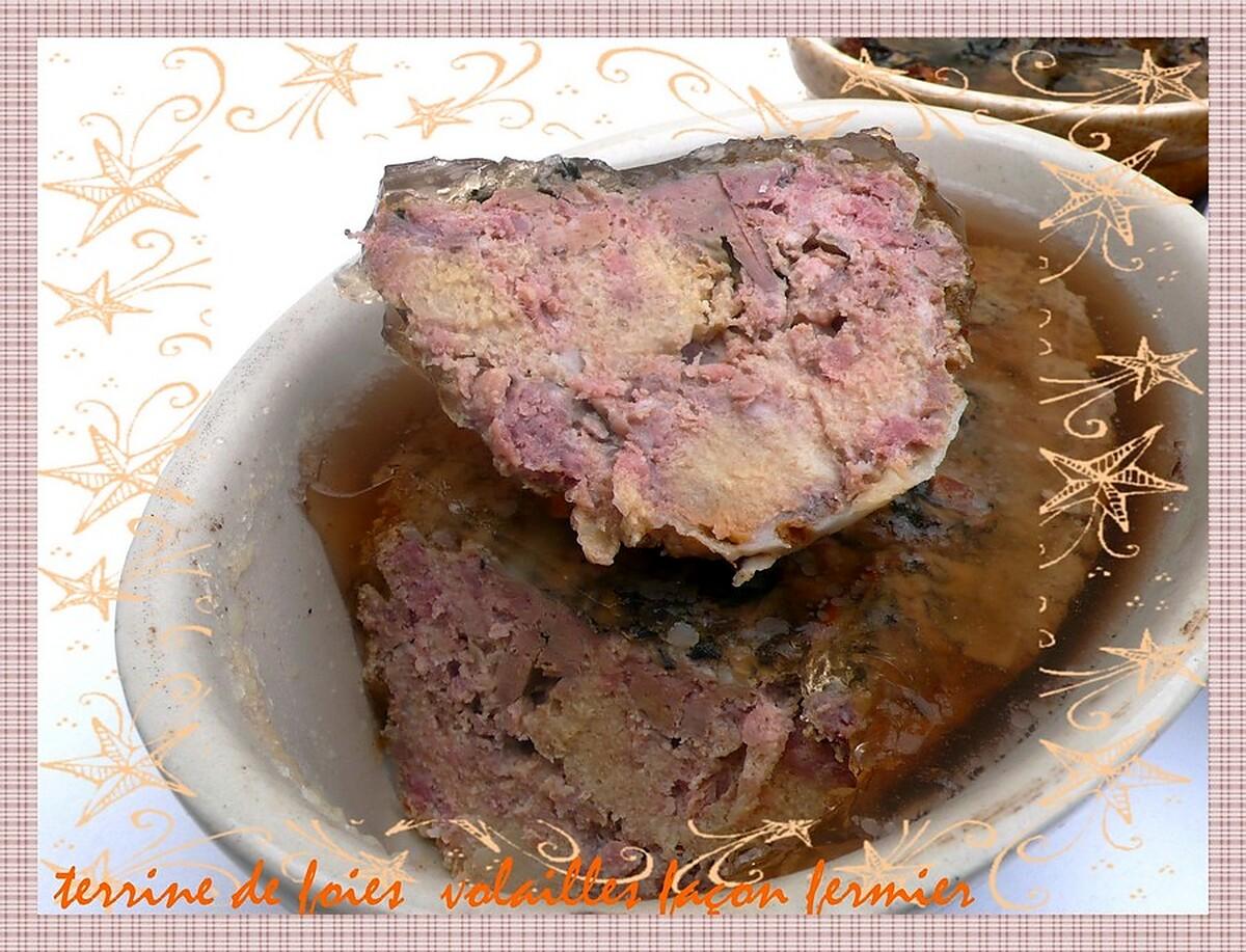 recette terrine de foies de volailles façon fermier