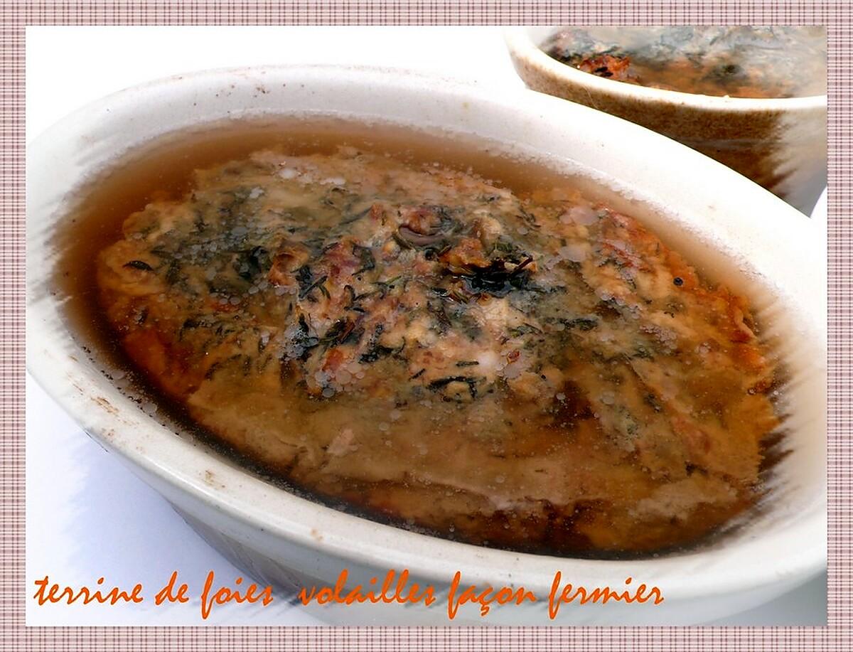 recette terrine de foies de volailles façon fermier