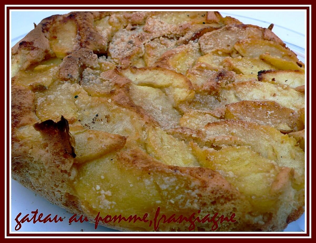 recette gateau au pomme,frangipagne